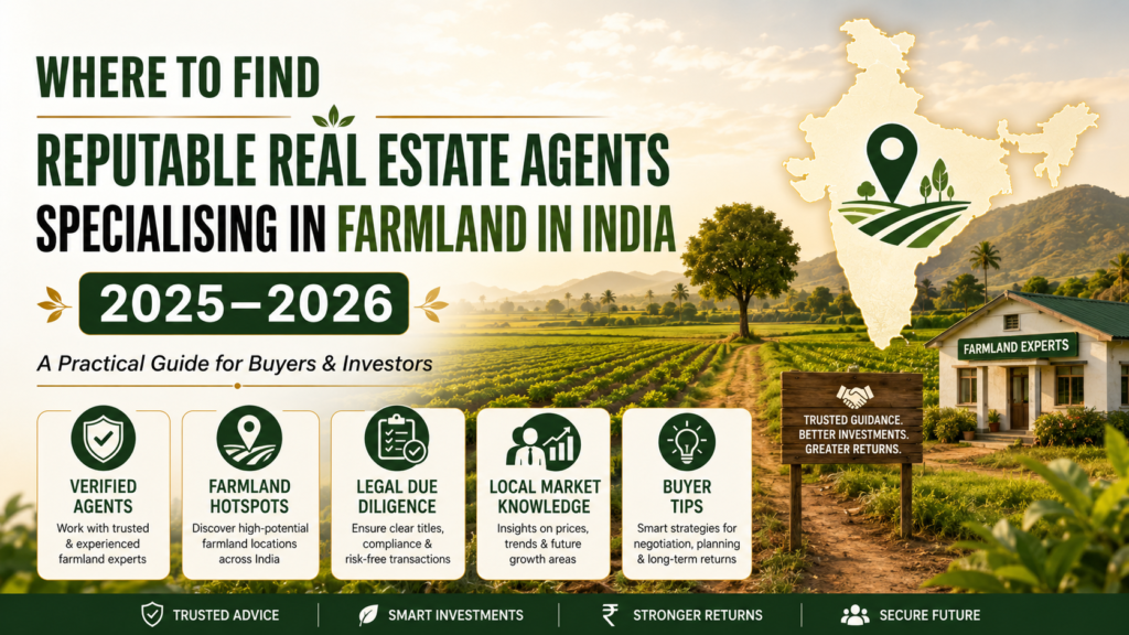 Where to Find Reputable Real Estate Agents Specialising in Farmland in India (2025–2026)
