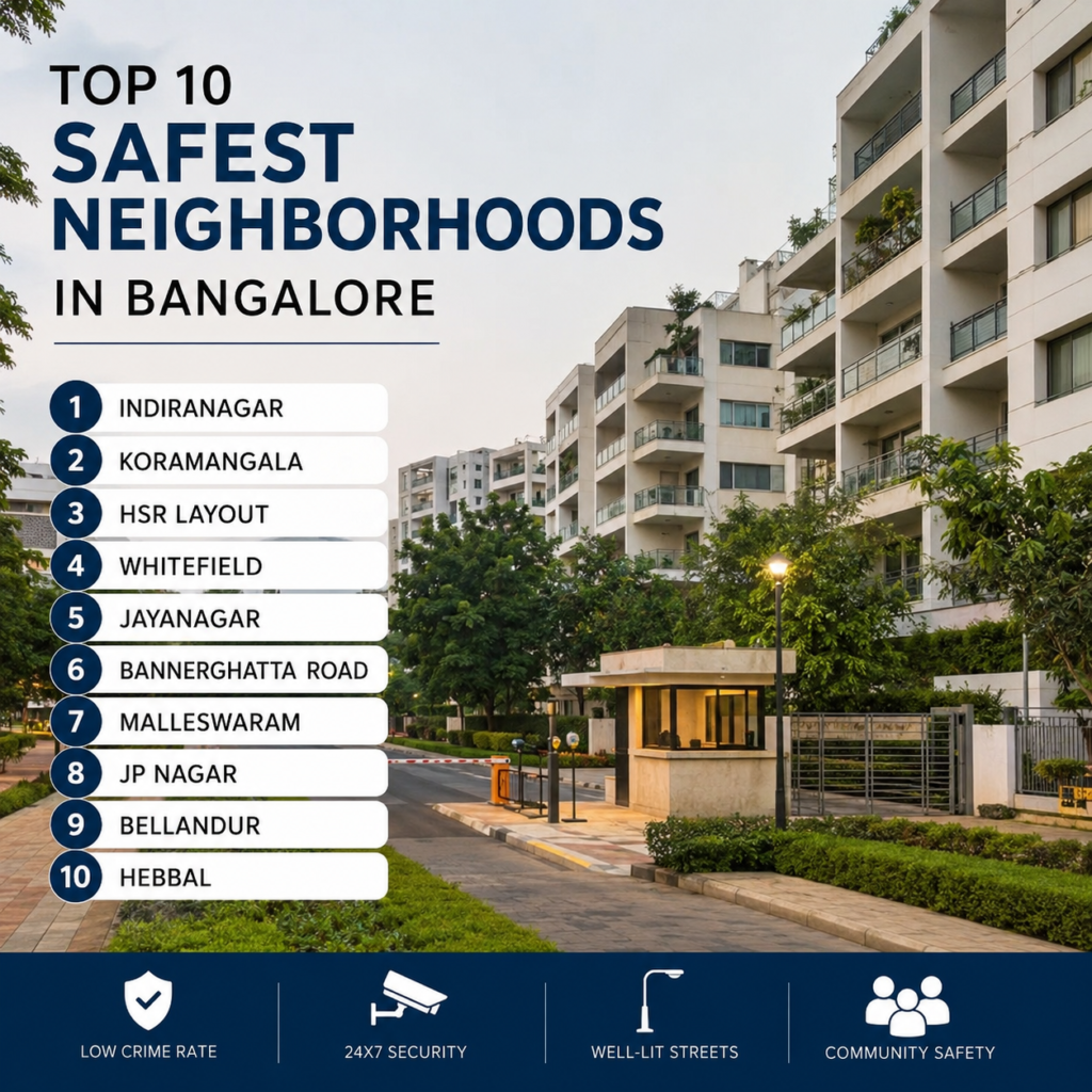 Top 10 Safest Neighborhoods in Bangalore