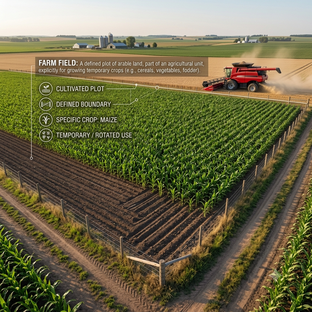 What Is the Meaning of Farm Field? Definition & Uses