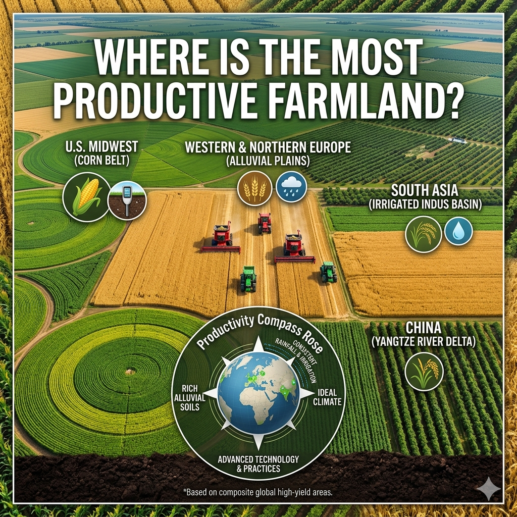 Where Is the Most Productive Farmland? Top Regions Explained