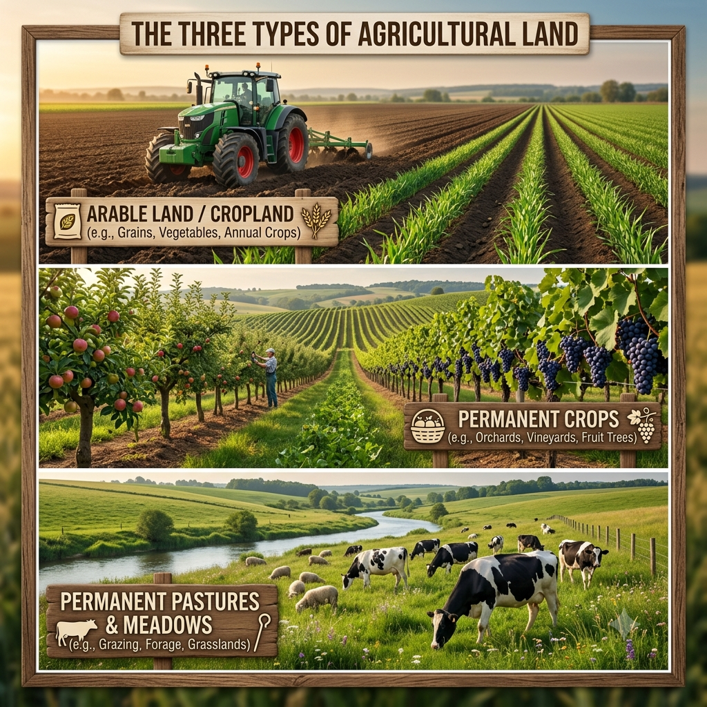 What Are the Three Types of Agricultural Land?