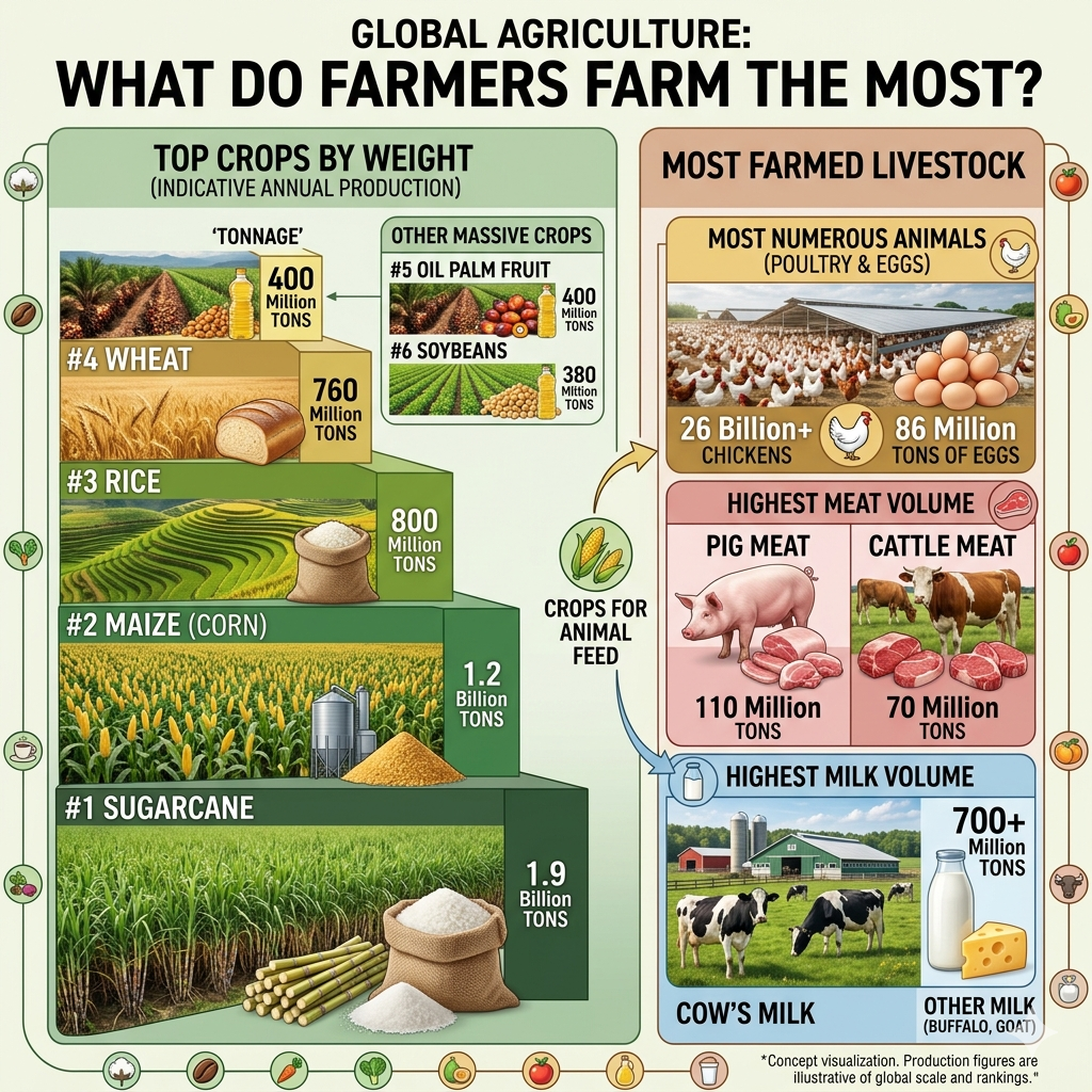 What Do Farmers Farm the Most? Top Crops Explained