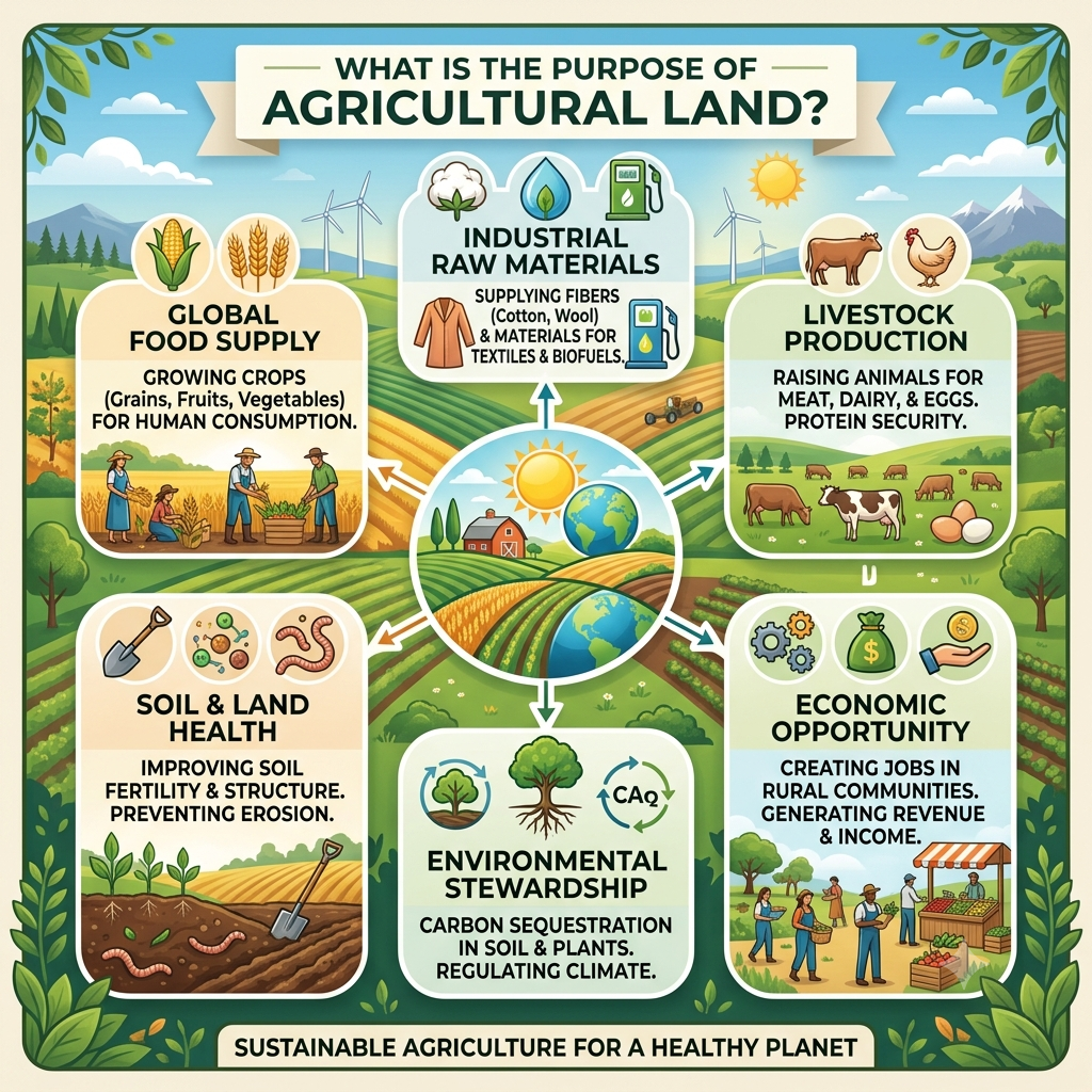 What Is the Purpose of Agricultural Land? Uses & Importance