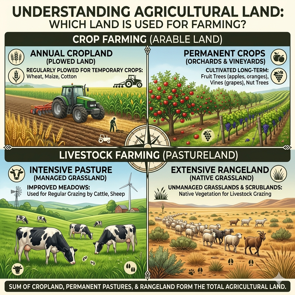 Which Land Is Used for Farming? Types & Examples