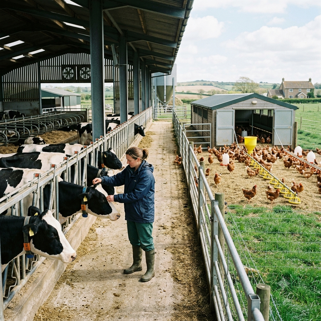 what management practices are common in diary and poultry farming
