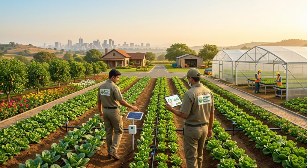 How Managed Farms Near Bangalore Simplify Farm Management